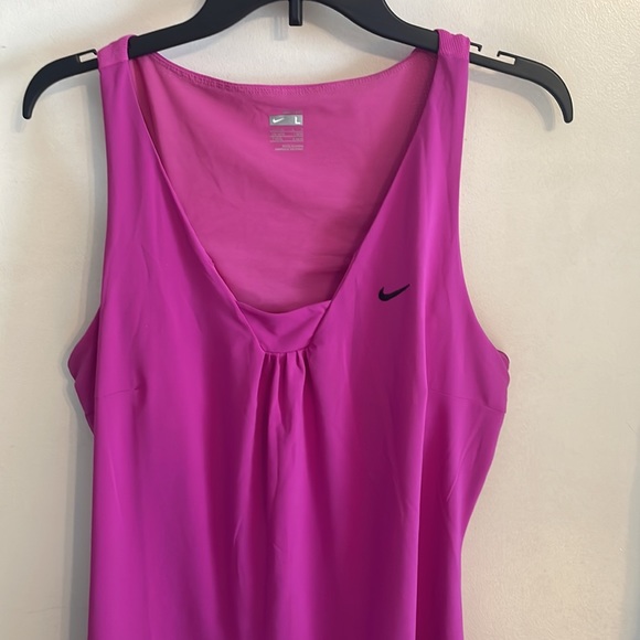 Nike fit dry Pink TennisRunning Exercise Dress Sz Lg - Picture 3 of 5